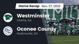 Recap: Westminster  vs. Oconee County  2020