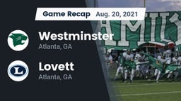 Recap: Westminster  vs. Lovett  2021