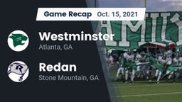 Recap: Westminster  vs. Redan  2021