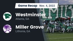 Recap: Westminster  vs. Miller Grove  2022