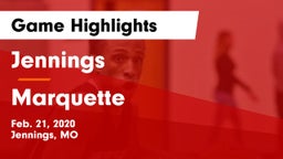 Jennings  vs Marquette  Game Highlights - Feb. 21, 2020