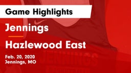 Jennings  vs Hazlewood East Game Highlights - Feb. 20, 2020