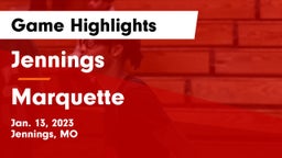 Jennings  vs Marquette  Game Highlights - Jan. 13, 2023