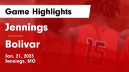 Jennings  vs Bolivar  Game Highlights - Jan. 21, 2023