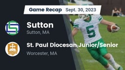 Recap: Sutton  vs. St. Paul Diocesan Junior/Senior  2023