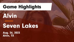 Alvin  vs Seven Lakes  Game Highlights - Aug. 26, 2023