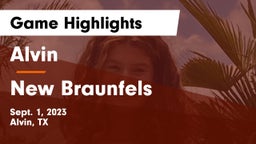 Alvin  vs New Braunfels  Game Highlights - Sept. 1, 2023