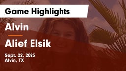 Alvin  vs Alief Elsik  Game Highlights - Sept. 22, 2023