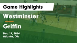 Westminster  vs Griffin Game Highlights - Dec 19, 2016