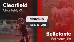 Matchup: Clearfield High vs. Bellefonte  2016