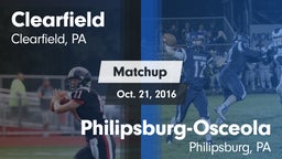 Matchup: Clearfield High vs. Philipsburg-Osceola  2016
