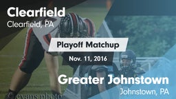 Matchup: Clearfield High vs. Greater Johnstown  2016