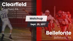 Matchup: Clearfield High vs. Bellefonte  2017
