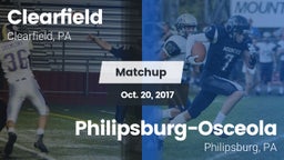 Matchup: Clearfield High vs. Philipsburg-Osceola  2017