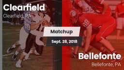 Matchup: Clearfield High vs. Bellefonte  2018