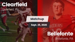 Matchup: Clearfield High vs. Bellefonte  2020