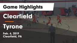 Clearfield  vs Tyrone  Game Highlights - Feb. 6, 2019