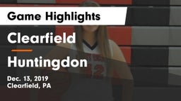 Clearfield  vs Huntingdon  Game Highlights - Dec. 13, 2019