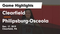 Clearfield  vs Philipsburg-Osceola Game Highlights - Dec. 17, 2019