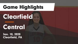 Clearfield  vs Central  Game Highlights - Jan. 10, 2020