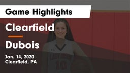Clearfield  vs Dubois Game Highlights - Jan. 14, 2020