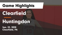 Clearfield  vs Huntingdon  Game Highlights - Jan. 22, 2020