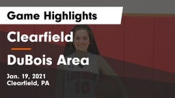 Clearfield  vs DuBois Area  Game Highlights - Jan. 19, 2021