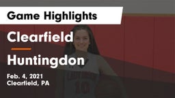 Clearfield  vs Huntingdon  Game Highlights - Feb. 4, 2021