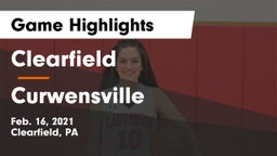 Clearfield  vs Curwensville  Game Highlights - Feb. 16, 2021