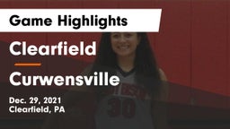 Clearfield  vs Curwensville  Game Highlights - Dec. 29, 2021