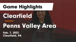 Clearfield  vs Penns Valley Area  Game Highlights - Feb. 7, 2022