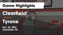 Clearfield  vs Tyrone  Game Highlights - Jan. 26, 2023