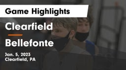 Clearfield  vs Bellefonte  Game Highlights - Jan. 5, 2023