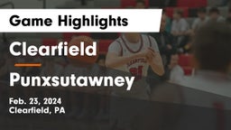 Clearfield  vs Punxsutawney  Game Highlights - Feb. 23, 2024