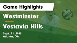 Westminster  vs Vestavia Hills  Game Highlights - Sept. 21, 2019
