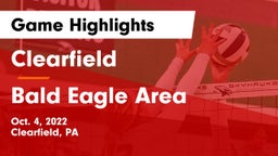 Clearfield  vs Bald Eagle Area  Game Highlights - Oct. 4, 2022