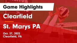 Clearfield  vs St. Marys PA Game Highlights - Oct. 27, 2022