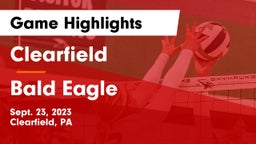 Clearfield  vs Bald Eagle Game Highlights - Sept. 23, 2023