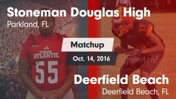 Matchup: Stoneman Douglas vs. Deerfield Beach  2016