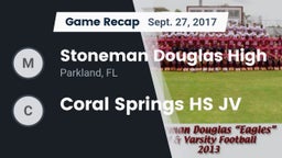 Recap: Stoneman Douglas High vs. Coral Springs HS JV 2017
