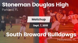 Matchup: Stoneman Douglas vs. South Broward  Bulldawgs 2018