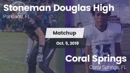 Matchup: Stoneman Douglas vs. Coral Springs  2018