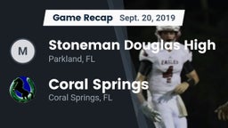 Recap: Stoneman Douglas High vs. Coral Springs  2019