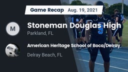 Recap: Stoneman Douglas High vs. American Heritage School of Boca/Delray 2021