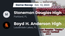 Recap: Stoneman Douglas High vs. Boyd H. Anderson High 2023