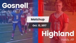 Matchup: Gosnell  vs. Highland  2017