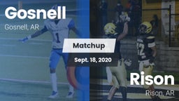 Matchup: Gosnell  vs. Rison  2020