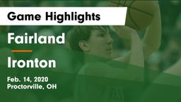 Fairland  vs Ironton  Game Highlights - Feb. 14, 2020