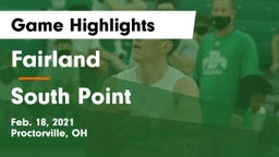 Fairland  vs South Point  Game Highlights - Feb. 18, 2021