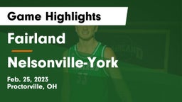 Fairland  vs Nelsonville-York  Game Highlights - Feb. 25, 2023